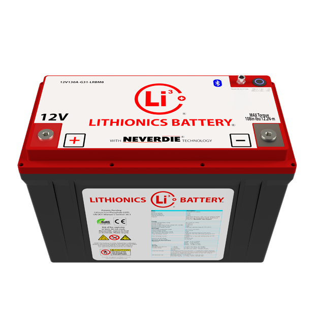 Lithionics 12V 130AH G31 Lithium Battery: Compact Power Solution